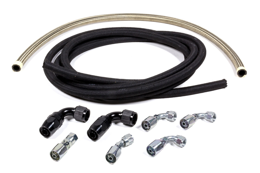 Allstar Performance Power Steering Hose Kit Box to Bellhousing Mount ALL48205