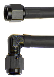 Allstar Performance Coated Braided Line 18in #4 Hose -4 90 Deg/-4 Str ALL48402