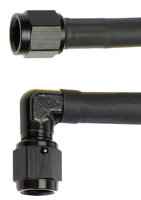 Allstar Performance Coated Braided Line 48in #4 Hose -4 Str/-4 90 Deg ALL48408