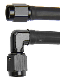 Allstar Performance Coated Braided Line 48in #3 Hose -3 Str/-3 90 Deg ALL48423