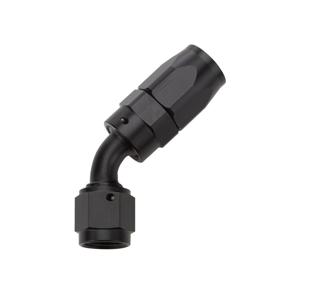 Allstar Performance Reusable Hose End Black 45 Deg Elbow -6 ALL49332