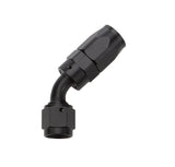 Allstar Performance Reusable Hose End Black 45 Deg Elbow -6 ALL49332