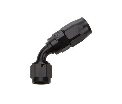 Allstar Performance Reusable Hose End — Black 60 Deg Elbow -6 AN | ALL49342