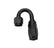 Allstar Performance Reusable Hose End Black 180 Deg Elbow -6 ALL49382