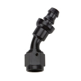 Allstar Performance Pushlock Hose End Black 30 Deg Elbow -8 ALL49423