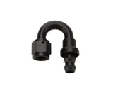Allstar Performance Pushlock Hose End Black 180 Deg Elbow -6 ALL49482