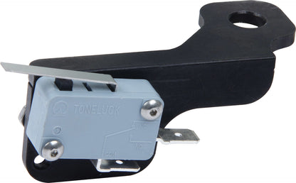 Allstar Performance WOT Micro Switch Bracket 4500 — Billet Aluminum, Black Anodized, Carb Stud Mount | ALL54181