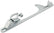 Allstar Performance Throttle Bracket Lokar Clear 4150/Edelbrock ALL54214