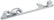 Allstar Performance Throttle Bracket Mopar Clear 4150/Edelbrock ALL54224
