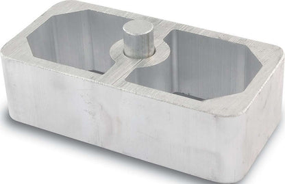 Allstar Performance Aluminum Lowering Block 1.50in — Extruded, 9/16in Pin | ALL56131