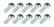 Allstar Performance Rod End RH 3/4 Male Steel 10Pk ALL58012-10