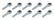 Allstar Performance Rod End LH 3/8 Male Steel 10pk ALL58016-10