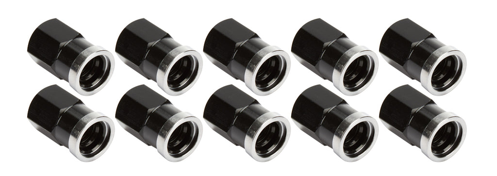 Allstar Performance QC Cover Nuts Short Black 10pk ALL72058