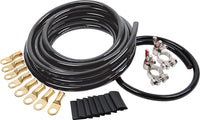 Allstar Performance Battery Cable Kit 2 Ga. 1 Battery All Black ALL76111