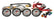 Allstar Performance 4 Gauge Kit OP/WT/OT/FP NO PLATE ALL80083