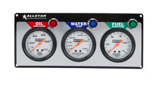 Load image into Gallery viewer, Allstar Performance 3 Gauge Panel ALL OP/WT/FP ALL80092