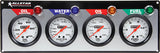 Allstar Performance 4 Gauge Panel ALL OP/WT/OT/FP ALL80093