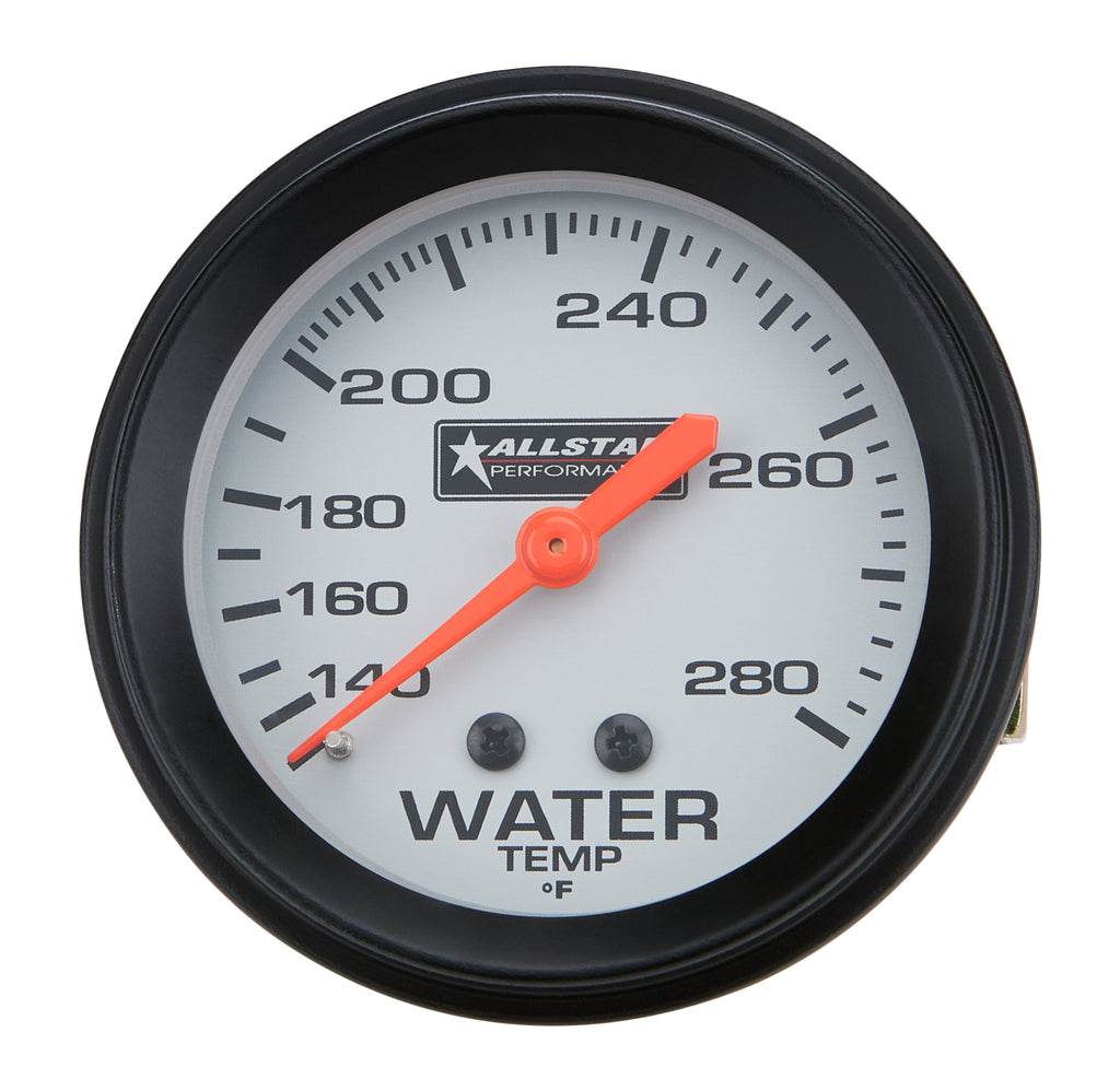 Allstar Performance Water Temp Gauge 140-280F 2-5/8in ALL80096