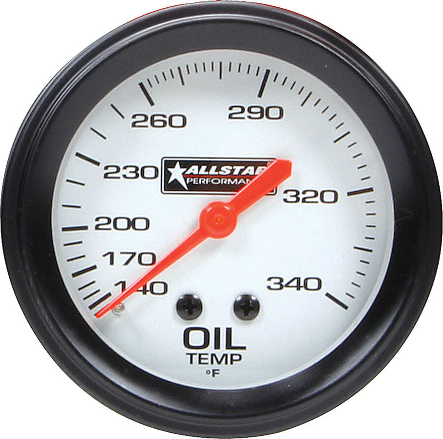 Allstar Performance Oil Temp Gauge 140-340F 2-5/8in ALL80097