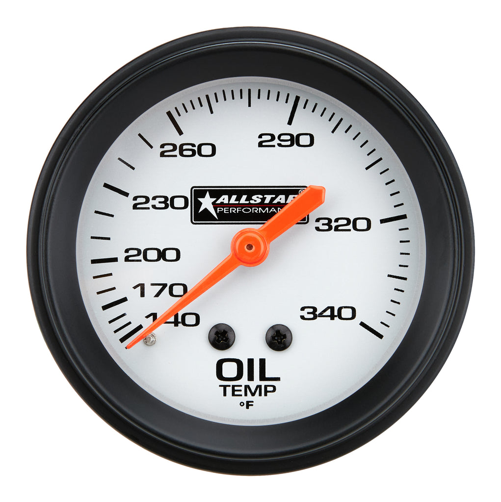 Allstar Performance Oil Temp Gauge 140-340F 2-5/8in ALL80097