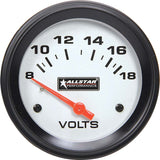 Allstar Performance Volt Gauge 8-18V ALL80099