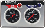 Allstar Performance 2 Gauge Panel A/M OP/WT Sport-Comp ALL80110