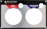 Allstar Performance 2 Gauge Panel Plate OP/WT ALL80125