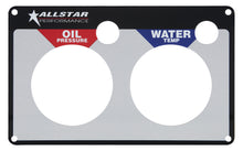 Load image into Gallery viewer, Allstar Performance 2 Gauge Panel Plate OP/WT ALL80125