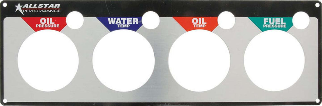 Allstar Performance 4 Gauge Panel Plate OP/WT/OT/FP ALL80128