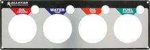 Load image into Gallery viewer, Allstar Performance 4 Gauge Panel Plate OP/WT/OT/FP ALL80128
