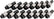 Allstar Performance Rocker Arm Nut Kit SBC 3/8 16pcs ALL90206