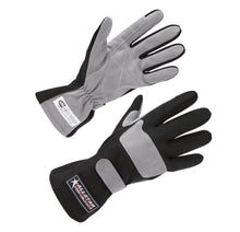 Load image into Gallery viewer, Allstar Performance Driving Gloves SFI 3.3/1 S/L Black/Gray X-Large ALL911015