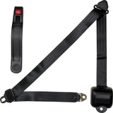 Allstar Performance Seat Belt Retractable 3pt Black ALL98115