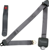 Allstar Performance Seat Belt Retractable 3pt Gray | ALL98116