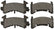 Allstar Performance Brake Pads 1978-88 GM Metric ALL99157