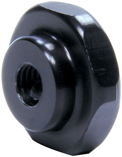 Allstar Performance Throttle Linkage Hex Nut — 1/4-28 Thread, Aluminum, Black Anodized | ALL99384