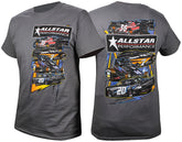 Allstar Performance T-Shirt Dark Gray Circle Track Small ALL99901S
