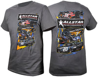 Allstar Performance T-Shirt Dark Gray Circle Track X-Large ALL99901XL