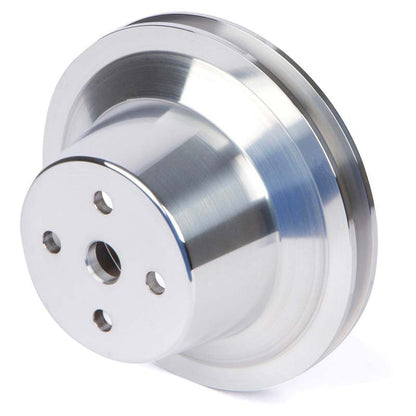 CVF Racing polished billet 1-groove water pump pulley for AMC and Jeep 258 six, AMCL1WP-258