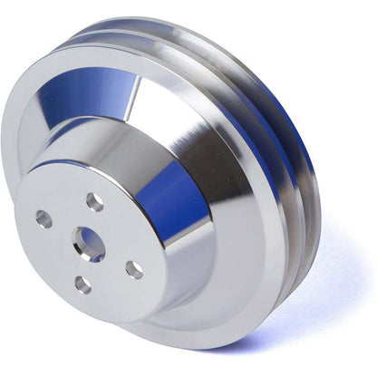 CVF Racing polished billet V-belt pulley kit for AMC and Jeep 304, 360 and 401 V8, AMCL2KIT