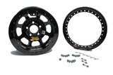 Aero Race Wheels 15x10 2in 4.75 Black Beadlock 53-104720B