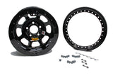 Aero Race Wheels 15x8 2in 5.00 Black w/ Black Ring 53-185020-BLKRING