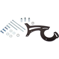 CVF Racing Stealth Black billet power steering bracket for 1965 to 1968 Ford 289, 302 and 351W small block, B-302-PSBRKT-P