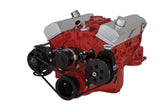 CVF Racing B-350-PS-SYSTEM-C-EWP V-Belt Power Steering & Alternator System, Stealth Black