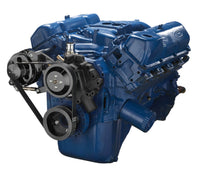 CVF Racing stealth black BEAST alternator only serpentine conversion kit for Ford 351 Cleveland, B-351C-SERPENTINE-ALT