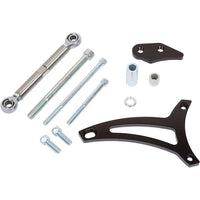 CVF Racing Stealth Black mid-mount alternator bracket for 1969 and later Ford 351W small block, B-351W-ALTBRKT-D
