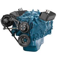 CVF Racing Stealth Black BEAST 8-rib serpentine conversion kit, alternator only, for Chrysler small block 318/340/360, B-360-SERPENTINE-ALT