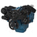 CVF Racing Stealth Black WRAPTOR all inclusive 8-rib serpentine system for Mopar small block 273/318/340/360, B-360-WRAPTOR
