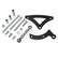 CVF Racing Stealth Black V-belt alternator bracket for Chrysler big block 426 and 440, B-440-ALTBRKT