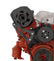CVF Racing BBC Gilmer Drive Alternator Bracket, Long Water Pump in Stealth Black, part number B-454-ALTBRKT-G
